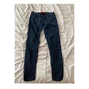 Dark Wash Low Rise Skinny Jeans